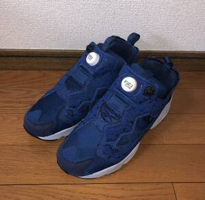 美品 REEBOK INSTA PUMP FURY SP AQ9800 26.5cm リーボック ポンプフューリー スプラッター ブルー ネイビー グレー 青 灰 紺 instapump og