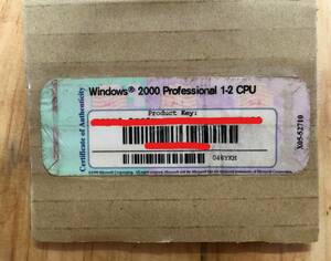C13997)Windows 2000 Professional 1-2CPU正規プロダクトキーシール 1枚