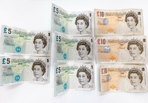 イギリス　旧紙幣　55ポンド　外国紙幣