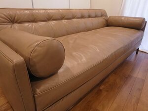 324.5万円●配送要確認●カッシーナ●Cassina●スタルク●249 VOLAGE EX-S●ヴォラージュ●2Pワイドソファ●キャメル●Zランク本革