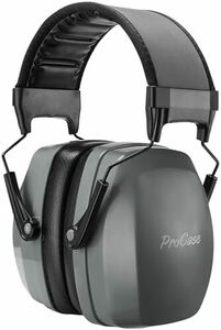 [ProCase] 大人用 防音イヤーマフ、遮音 調整可能なヘッドバンド付き 耳カバー 耳あて 聴覚保護ヘッドフォン、ノイズ減少率