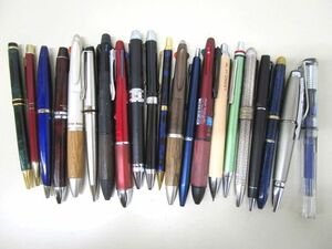 4184RSZ◎ウォーターマン/プラチナ/EVOLT/LEGNO/LAMY/PURE MALT 他 多機能ペン/ボールペン/シャープペン/万年筆まとめて21本セット◎中古