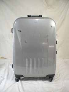 2290　シルバー　鍵付　スーツケース　キャリケース　旅行用　ビジネストラベルバック