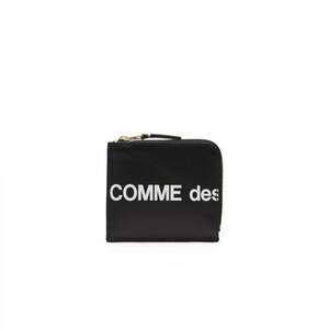 【新品未使用】■Comme des Garcons コムデギャルソンロゴ財布　CDG Huge Logo Wallet SA3100HL (Black) 黒 Black ■ GIFT