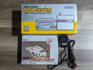 【ジャンク品】全2本 ニューファミコン ディスクシステム アダプタ 本体 ファミコン FC レトロ 任天堂 NINTENDO NES DISK SYSTEM