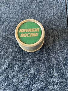 C66-14★当時物★旧車 HAYASHI RACING/ハヤシレーシング アルミホイール用センターキャップ中古1枚★外径約73mm