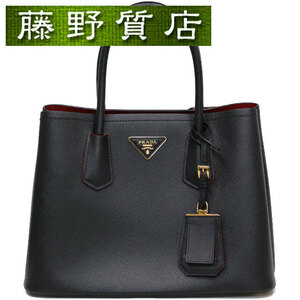 プラダ PRADA 2way ドゥ ブレ スモール トート バック 1BG887 斜め掛け レザー 黒 1BG887 8118