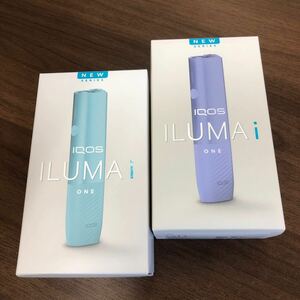 【美品】新型 アイコス イルマi アイ one IQOS ILUMA i ブリーズブルー/デジタルバイオレット 美品 本体　2点セット◆No6380