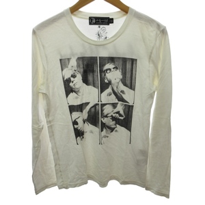 アンディウォーホル バイ ヒステリックグラマー ANDY WARHOL by HYSTERIC GLAMOUR ロンT Tシャツ カットソー 長袖 白 ホワイト S 1201 STK