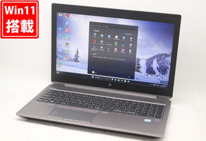 美品 フルHD 15.6型 HP Zbook 15 G6 Workstation Windows11/ i7-9750H 32GB NVMe 512GB-SSD NVIDIA Quadro T2000 Wi-Fi6 Office付 管:1630h