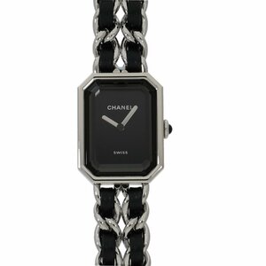 シャネル プルミエール アイコニック チェーン Mサイズ H7022 ブラック レディース 新品 送料無料 腕時計