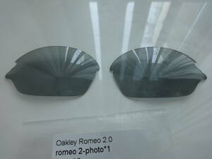 ★オークリー ロメオ2用 カスタム偏光・調光レンズ OAKLEY romeo　2 Polarized-GreyPhotochromic 　