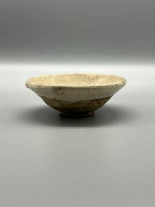 古中国唐時代白磁茶碗 時代物 茶道具