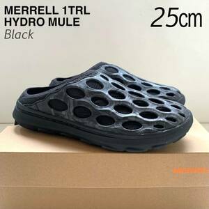 新品 メレル MERRELL 1TRL HYDRO MULE ハイドロ ミュール サンダル シューズ 25㎝ メンズ 黒 ブラック US7 限定 送料無料