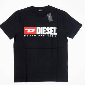 新品正規品 T-DIEGO-DIVISION ブランド ロゴ 刺繍 半袖 クルーネック メンズ ユニセックス Tシャツ ブラック S