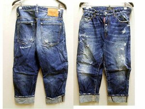 ◇即決[46]DSQUARED2 16SS BIG BROTHER JEAN S74LA0913 クロップドパンツ デニム ビッグブラザージーン■6345