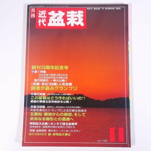 月刊 近代盆栽 No.157 1990/11 近代出版 雑誌 盆栽総合誌 園芸 ガーデニング 植物 特集・名樹名石159選 樹形構想 トランプ盆栽 ほか