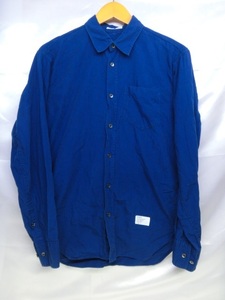 SOE ソーイ コットンシャツ サイズ40 ブルー系 メンズ 日本製