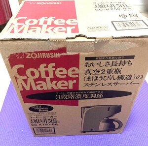 ★1円～ 【新品未使用】象印 コーヒーメーカー EC-KT50-RA レッド
