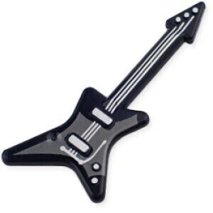 LEGO レゴ エレクトリックギター エレキギター ギター GUITAR 黒 ブラック BLACK ブロック パーツ 正規品 新品未使用