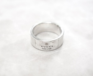 GUCCI グッチ ロゴ リング　silver925 イタリア製 17号 #23