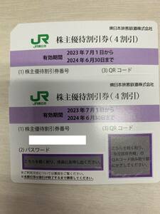 ＪＲ東日本株主優待券　２枚