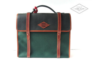 送料無料★新品｜未使用｜レオンフラム｜LEON FLAM｜サッチェルバッグ｜ブリーフケース｜CARTABLE SATCHEL GREEN