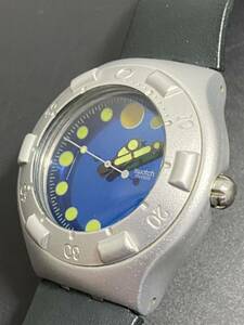 ★1円〜♪★希少品★swatch スウォッチ IRONY SCUBA200 ALUMINIUM SWISS MADE★新品電池交換済み★送料無料★