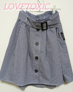 yhs160【L/160】ラブトキシック　ストライプ　スカート