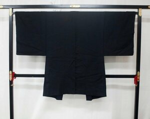 リサイクル　0588　男物羽織　黒【中古】（レターパック不可）　