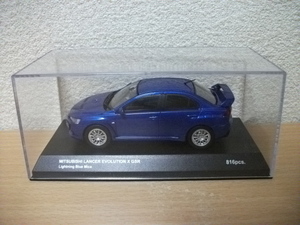 ◇【発送は土日のみ】1/43　KYOSHO　ランサーエボリューションⅩ　Lightning Blue Mica◇