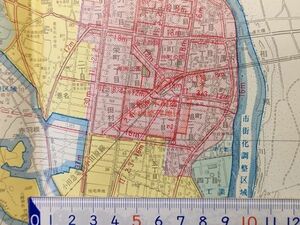 mC14k【地図】厚木市 昭和46年 [都市計画図 幾徳工業高専 依知小北分校 荻野小上・下分校 日本陶器KK クリフォードウィルキンソンタンサン