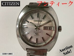 【可動品】CITIZEN シチズン セブンスターV2 デイデイト 23石 文字盤色:シルバー 自動巻き 腕時計 4-720211 