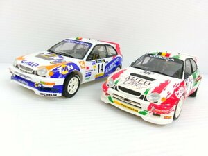 タミヤ 1/24 トヨタ カローラ WRC プラモデル完成品 2台 セット (4122-426)