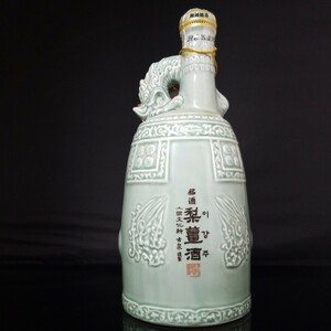 韓国銘酒 人間文化財 古泉謹製 梨薑酒 (イガンジュ) 中身無し陶磁器のみ画像が全てですご入札前には必ず商品説明をお読ください約25センチ