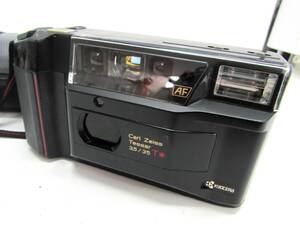 1円～ KYOCERA キョーセラ TD Carl Zeiss Tessar 35mm F3.5 コンパクトフィルムカメラ 現状品 レトロ