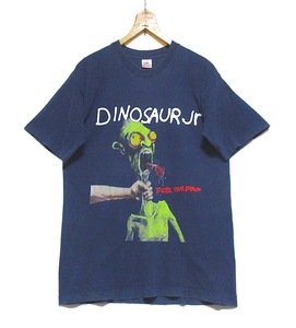 90s Vintage オリジナル MADE IN USA　Dinosaur Jr. Feel The Pain ダイナソーJr バンド Tシャツ　ネイビー L　FRUIT OF THE LOOM USA製