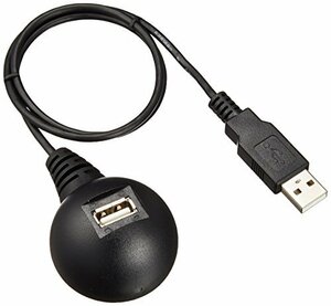 バッファロー BUFFALO USB延長ケーブル 2.0対応 スタンド付 0.5m ブラック BSUC05EDBK