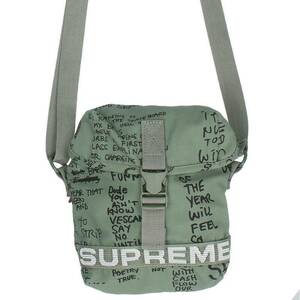 シュプリーム SUPREME 23SS Field Side Bag 英字プリントショルダーバッグ 中古 OM10