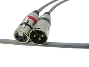 XLRケーブル 2本1セット 1.0m | ケーブル：富士電線 MVVS | プラグ：generic
