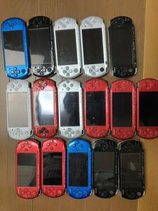 SONY ゲーム機 PSP まとめて21個（psp-3000，16個，psp-2000，3個，psp-1000，2個）充電コード3個　ジャンク