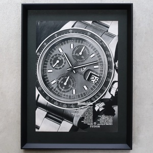 TUDOR チュードル チューダー 1978年 クロノタイム クロノグラフ 腕時計 ドイツ ヴィンテージ 広告 額装品 レア ポスター 稀少