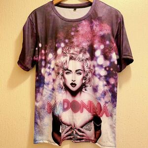 新品★パープル★Madonna★sexyTシャツ★ユニセックス★L半袖Tシャツ 