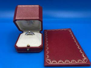 【used 保管品 箱あり 保証書】Cartier カルティエ ★Pt900 ダイヤモンド0.3ct ★重量 8.4g ★サイズ 52(12号)