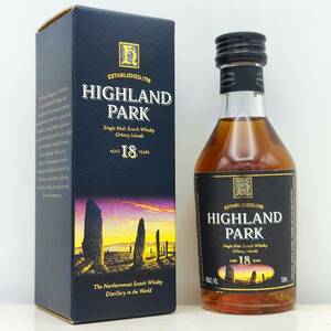 【全国送料無料】HIGHLAND PARK 18years old Single Malt Scotch Whisky　43度　50ml【ハイランドパーク 18年】