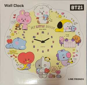 BTS 防弾少年団 BT21公式グッズ LINEフレンズ アクリル時計 BT21ベビー 