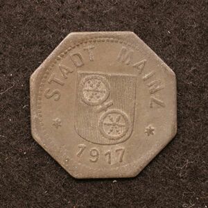 【金属製ノートゲルド】ドイツ 1910-20年台 緊急コイン【58】[E3508]　　
