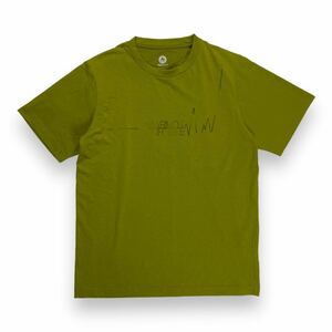 Marmot マーモット 速乾 半袖Tシャツ プリント イエロー 系 L アウトドア