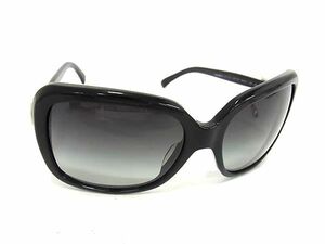 1円 CHANEL シャネル ココマーク リボン サングラス メガネ 眼鏡 レディース ブラック系×レンズ クリアブラックグラデーション FA5208