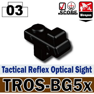 L0034W　AFM リフレックスサイト TROS-BG5x/ブラック ホロサイト/ドットサイト/光学機器/装備拡張に！